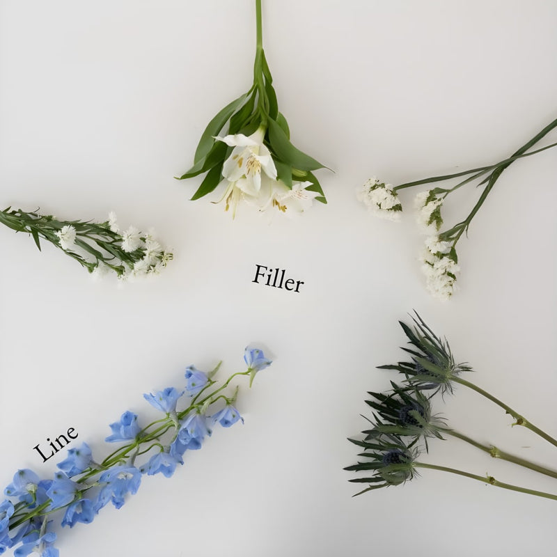 Light Blue Magic Bouquet Bar Flower Kit Stem - Image