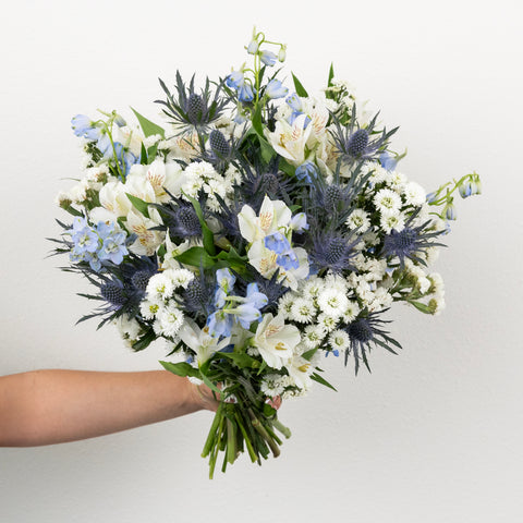 Light Blue Magic Diy Flower Kit Vase - Image