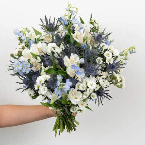 Light Blue Magic Flower Bouquet Close Up - Image