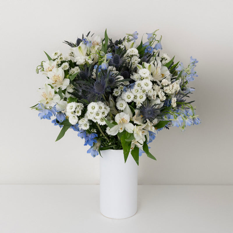 Light Blue Magic Flower Bouquet Apron - Image