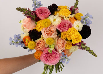 Joyful Blooms Flower Bouquet Close Up - Image