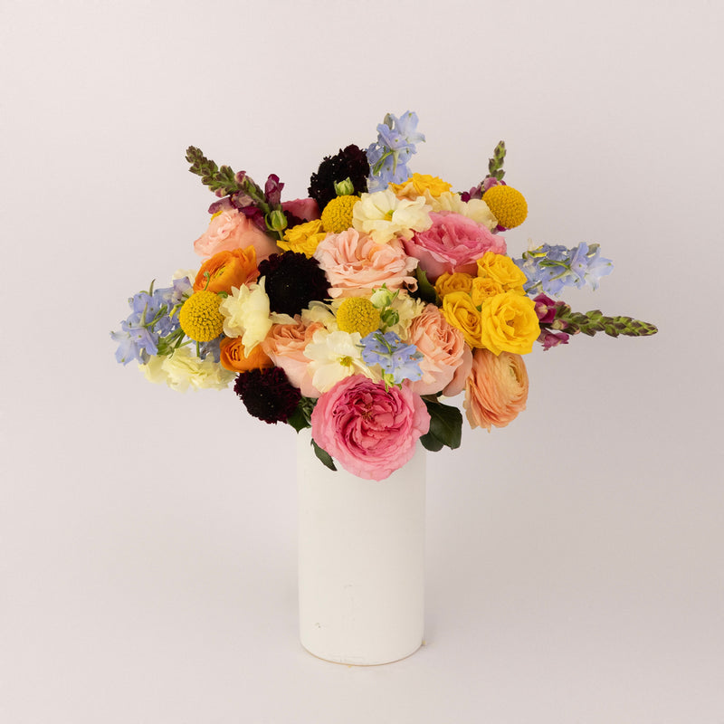Joyful Blooms Flower Bouquet Vase - Image