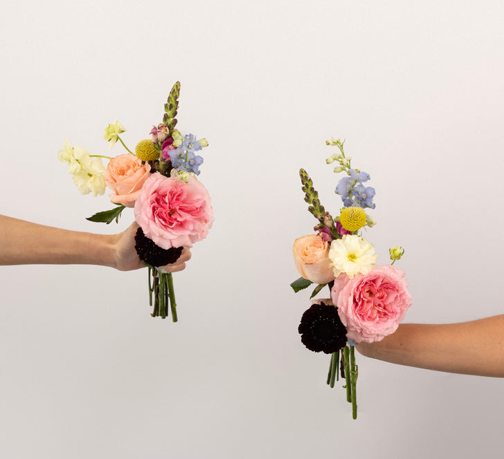 Joyful Blooms Bouquet Bar Flower Kit Vase - Image