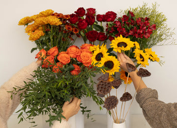 Autumn Dream Bouquet Bar Flower Kit Apron - Image
