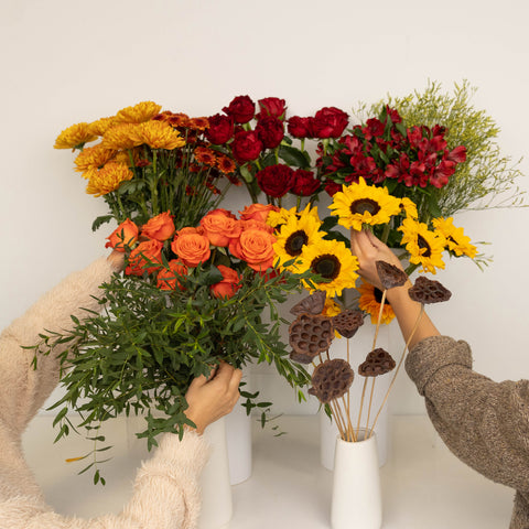 Autumn Dream Bouquet Bar Flower Kit Apron - Image