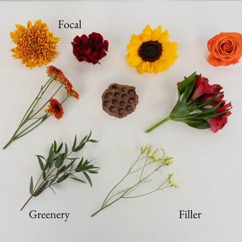 Autumn Dream Bouquet Bar Flower Kit Vase - Image