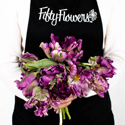 Amethyst Garden Parrot Tulip Apron - Image