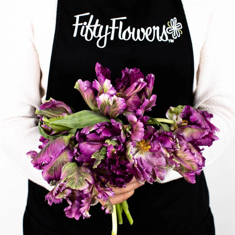 Amethyst Garden Parrot Tulip Apron - Image