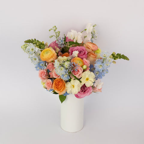 Watercolor Gardens Flower Bouquet Vase - Image
