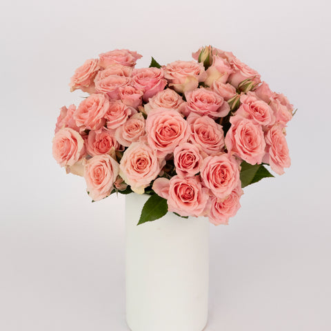 Elva Pink Spray Roses Vase - Image