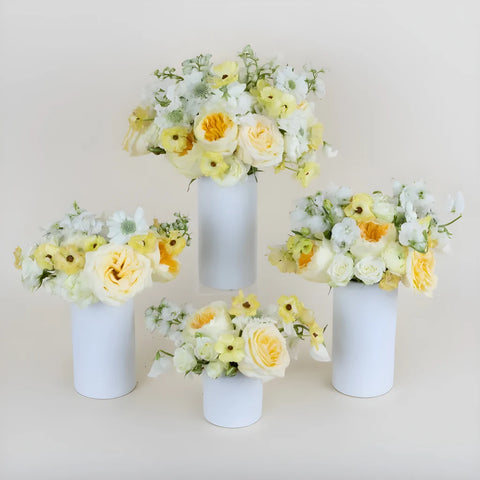 Butter Yellow Flower Centerpiece Stem - Image