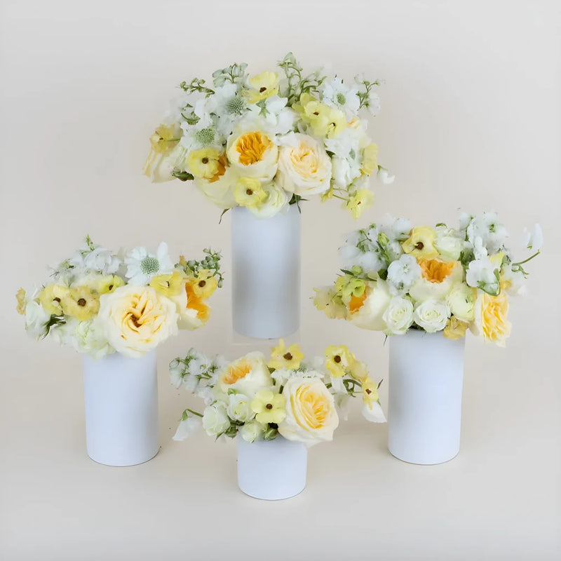 Butter Yellow Flower Centerpiece Stem - Image