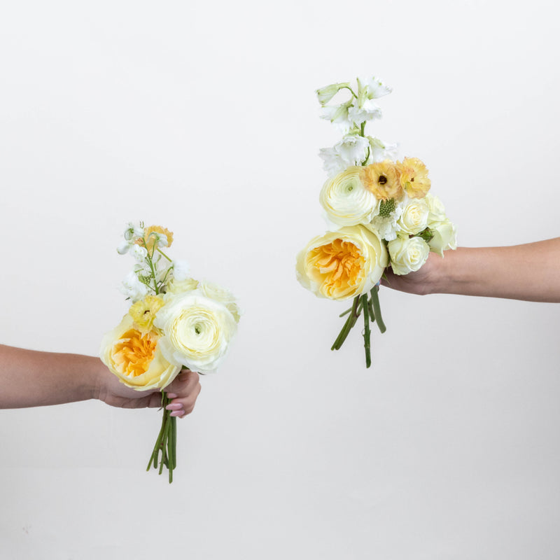 Butter Yellow Bouquet Bar Flower Kit Vase - Image