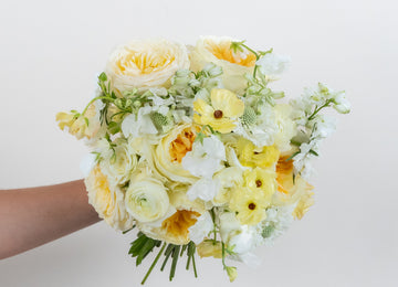 Butter Yellow Flower Bouquet Apron - Image