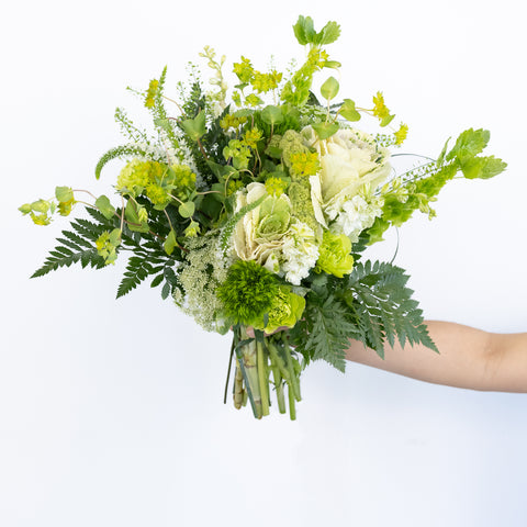 Moss Green Diy Flower Kit Vase - Image
