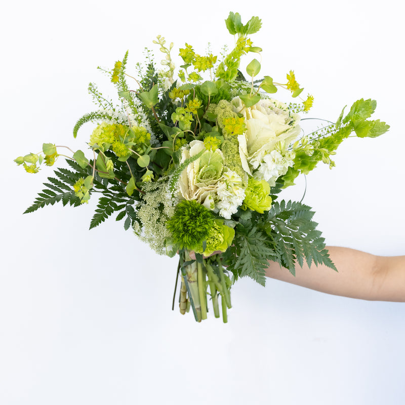 Moss Green Diy Flower Kit Vase - Image