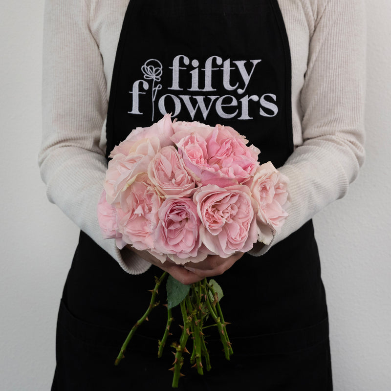 Pimpinela Pink Garden Rose Apron - Image