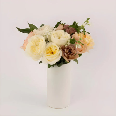 Earthy Tones Flower Centerpiece Close Up - Image