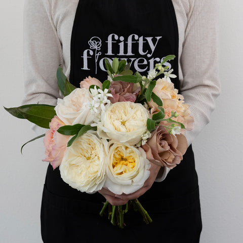 Earthy Tones Flower Centerpiece Apron - Image
