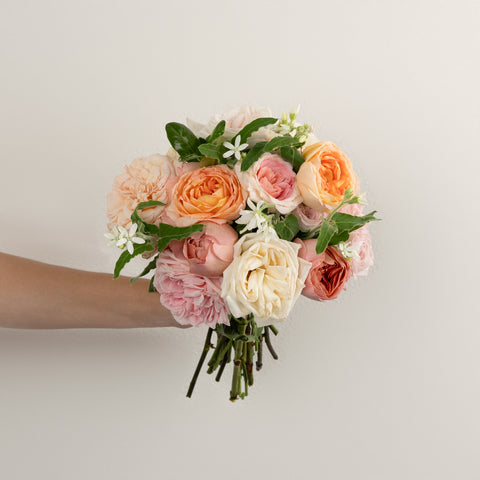 Blushing Garden Flower Centerpiece Vase - Image
