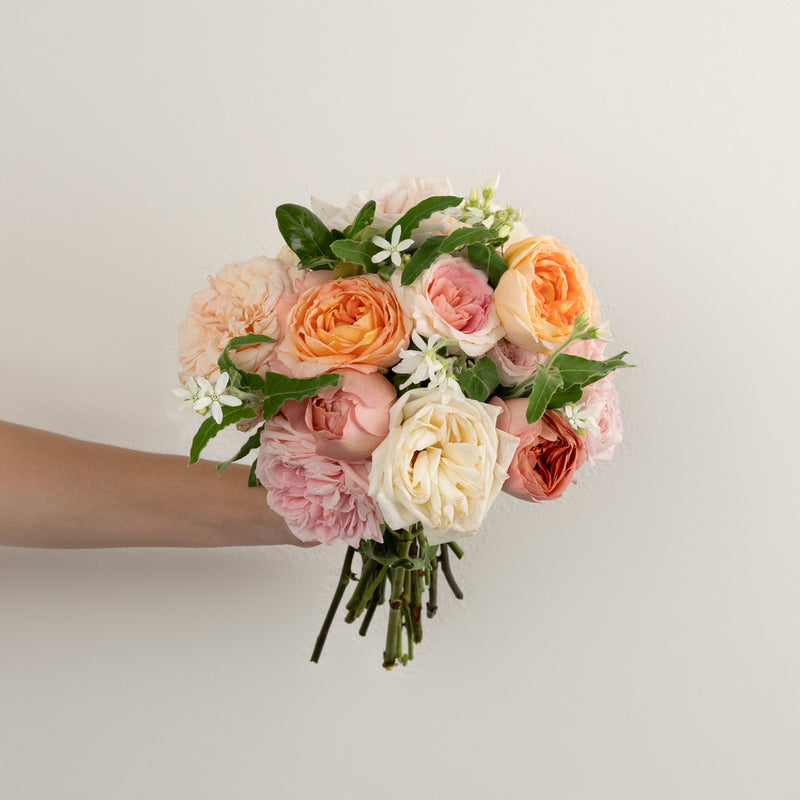 Blushing Garden Flower Centerpiece Vase - Image