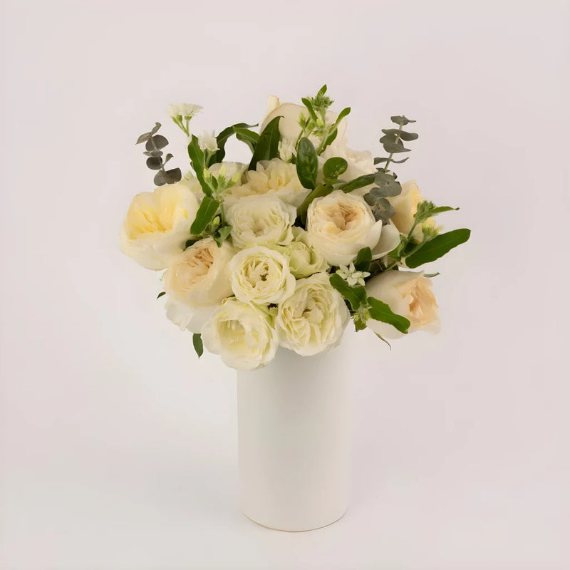 Ivory Garden Luxe Flower Centerpiece Close Up - Image