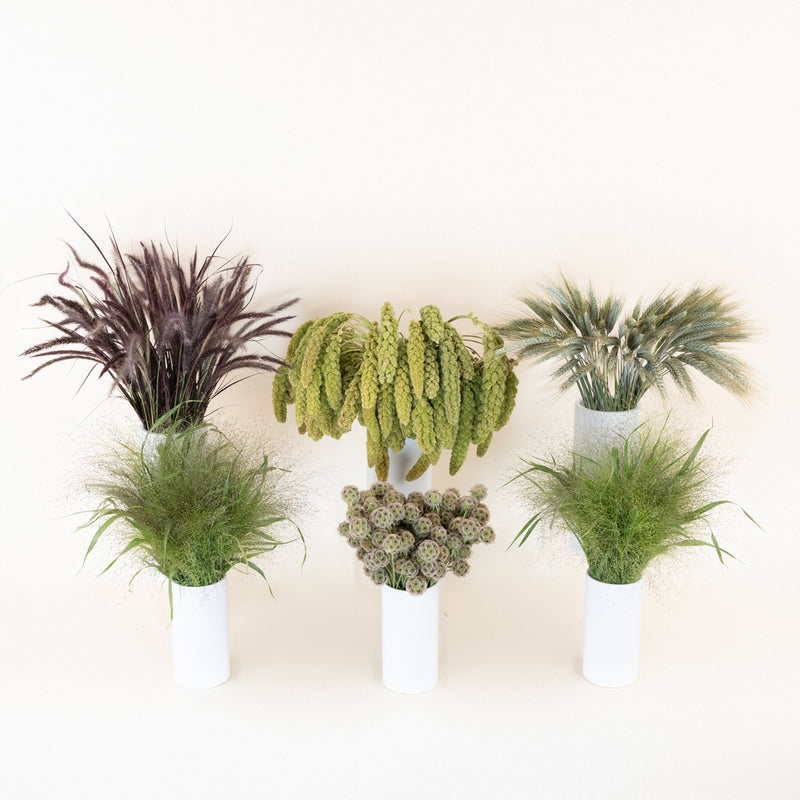 Fall Ornamental Grass Diy Greenery Kit Stem - Image
