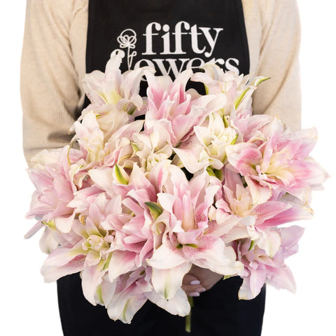 Candy Ice Double Bloom Lily Apron - Image