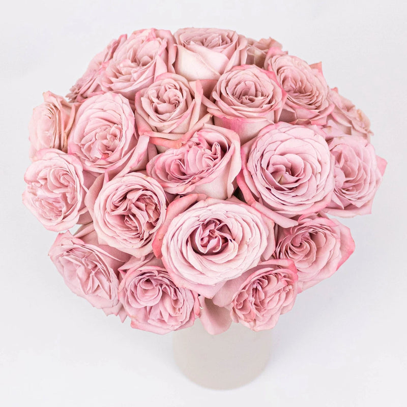 Mocha Lavender Mauve Roses in Vase