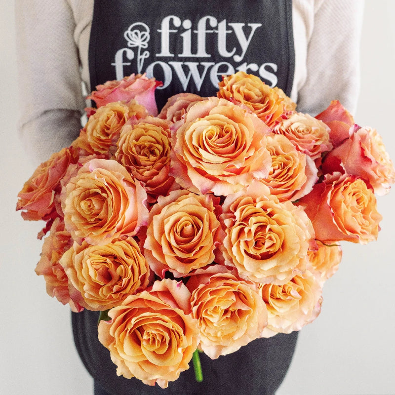 Carpe Diem Sunset Rose Apron - Image