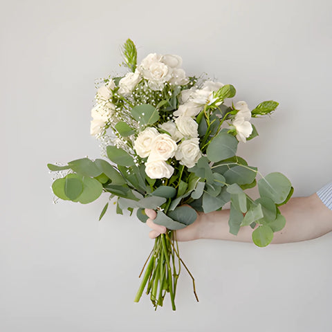 Charming White Fresh Flower near me