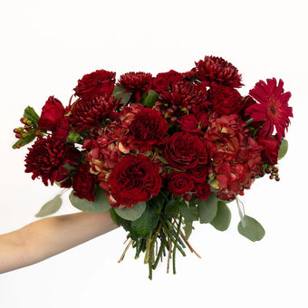 Cherry Coded Flower Bouquet Hand - Image