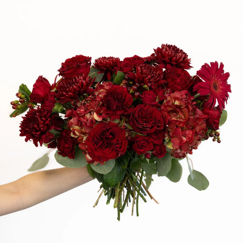 Cherry Coded Flower Bouquet Hand - Image