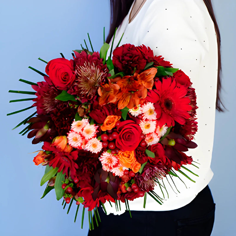 Crimson Fire Statement Centerpiece