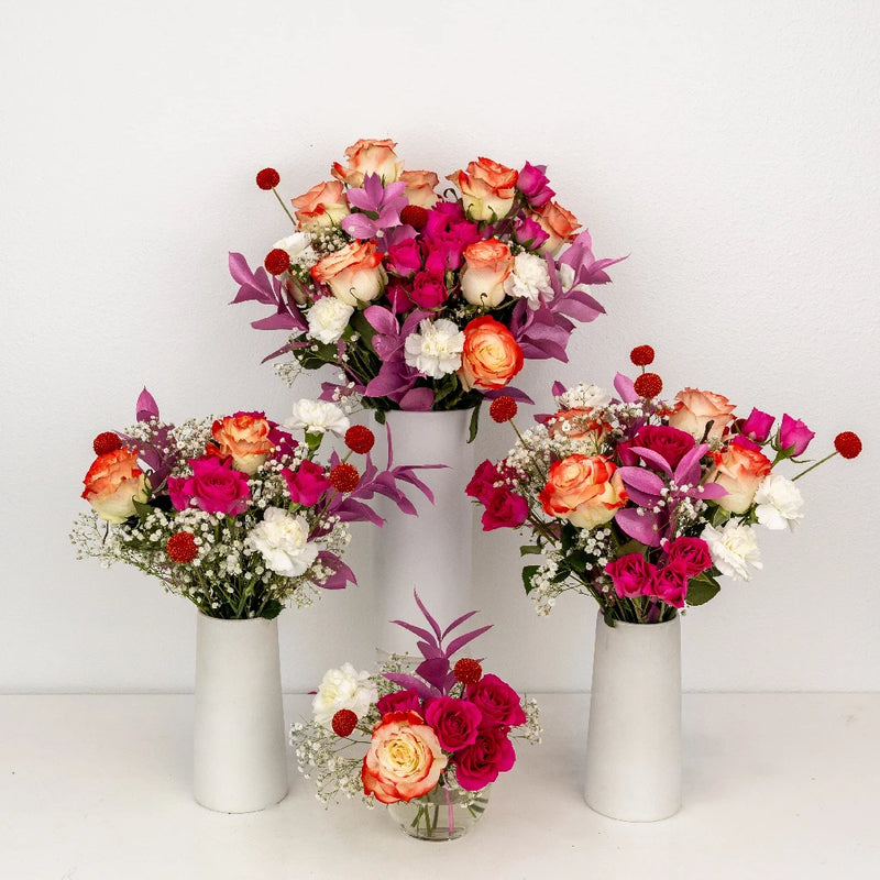 Red, White, Pink V-day Centerpieces Hand - Image