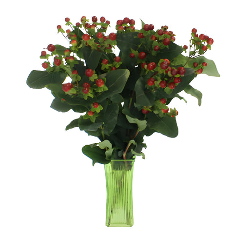 Antique Burgundy Designer Hypericum Berries