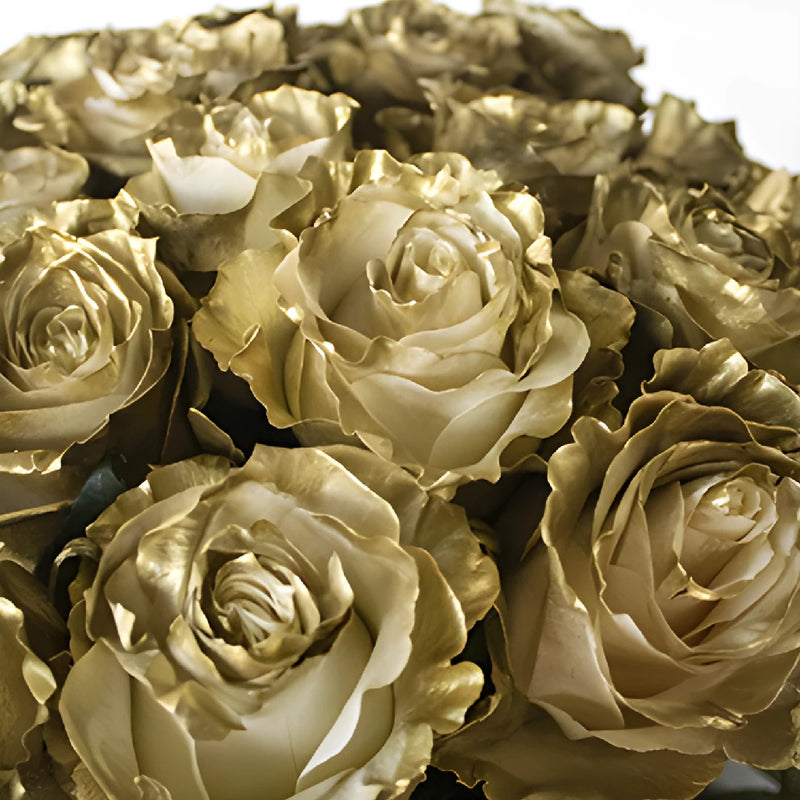 Buy Wholesale Decadent Golden Rose Bouquet in Bulk - FiftyFlowers Buy Wholesale Decadent Golden Rose Bouquet in Bulk - FiftyFlowers