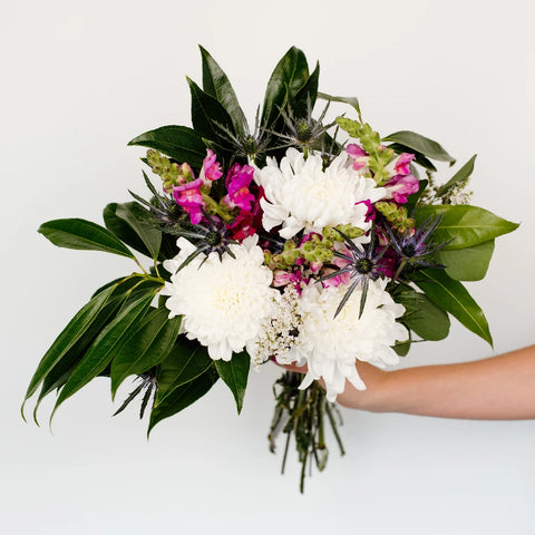 Farmhouse Style Flower Bouquet Close Up - Image