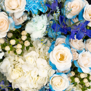 Aqua Blue Diy Flower Kit Close Up - Image