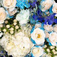 Aqua Blue Diy Flower Kit Close Up - Image