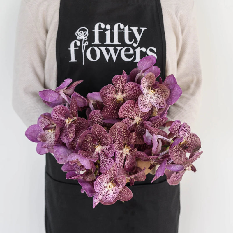 Vanda Orchids Fuchsia Magic Apron - Image