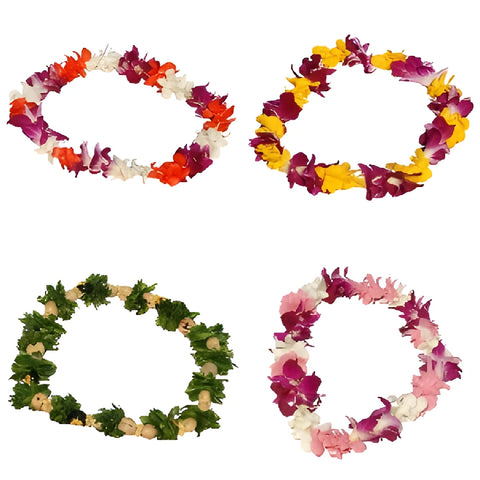 25 Single Strung Orchid Leis