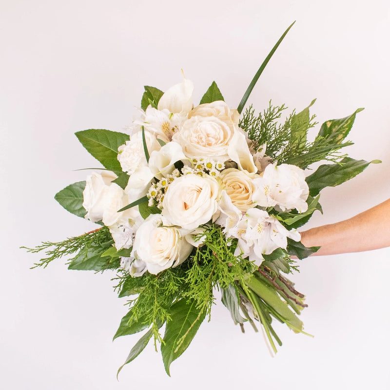 Gentle Garden White Calla Lily Flower Bouquet