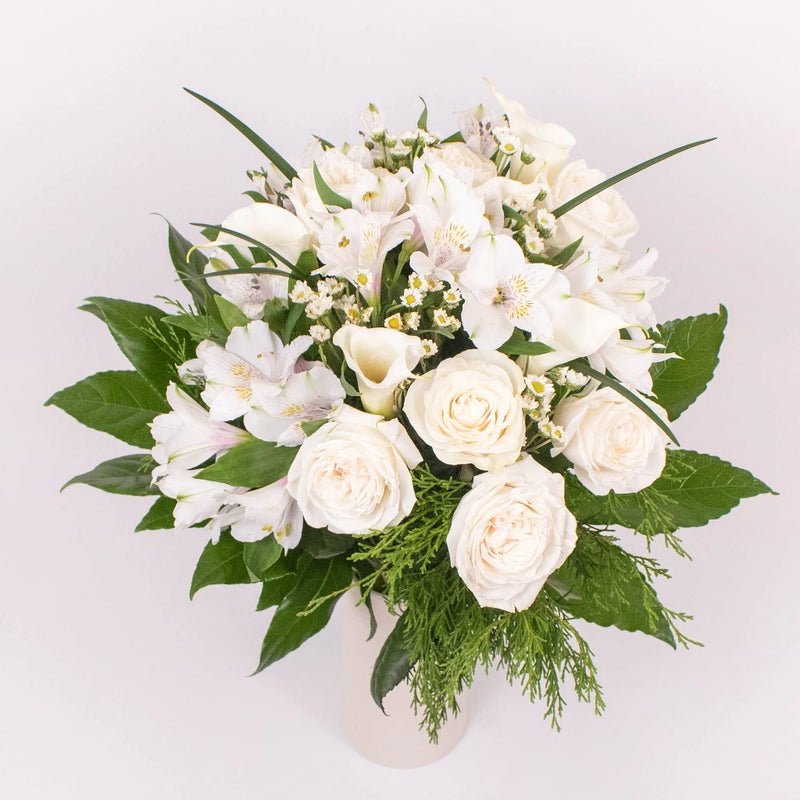 Gentle Garden White Calla Lily Flower Bouquet
