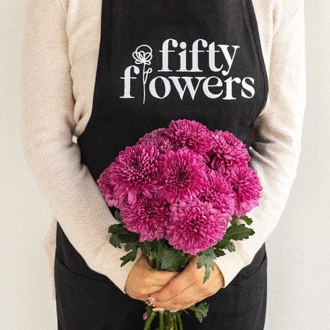 Good Night Bahlia Flower Apron - Image