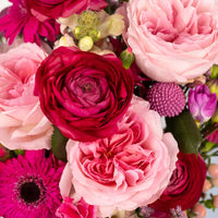 Gummy Pink Flower Bouquet Bar Close Up - Image
