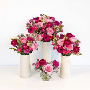 Gummy Pink Flower Centerpiece Close Up - Image