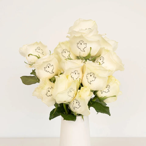 Halloween Ghosts Personalized Roses Vase - Image