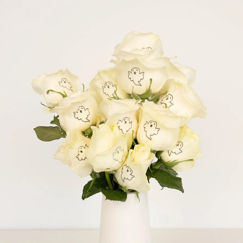 Halloween Ghosts Personalized Roses Vase - Image