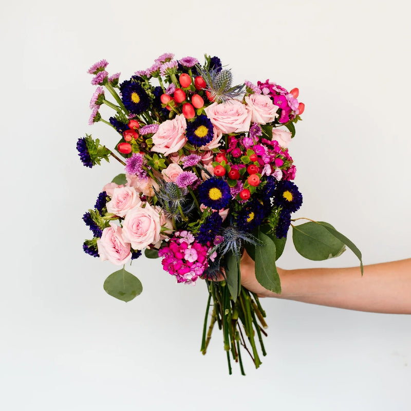 Holiday Cheer Pink Mother's Day Online Flower Bouquet Vase - Image